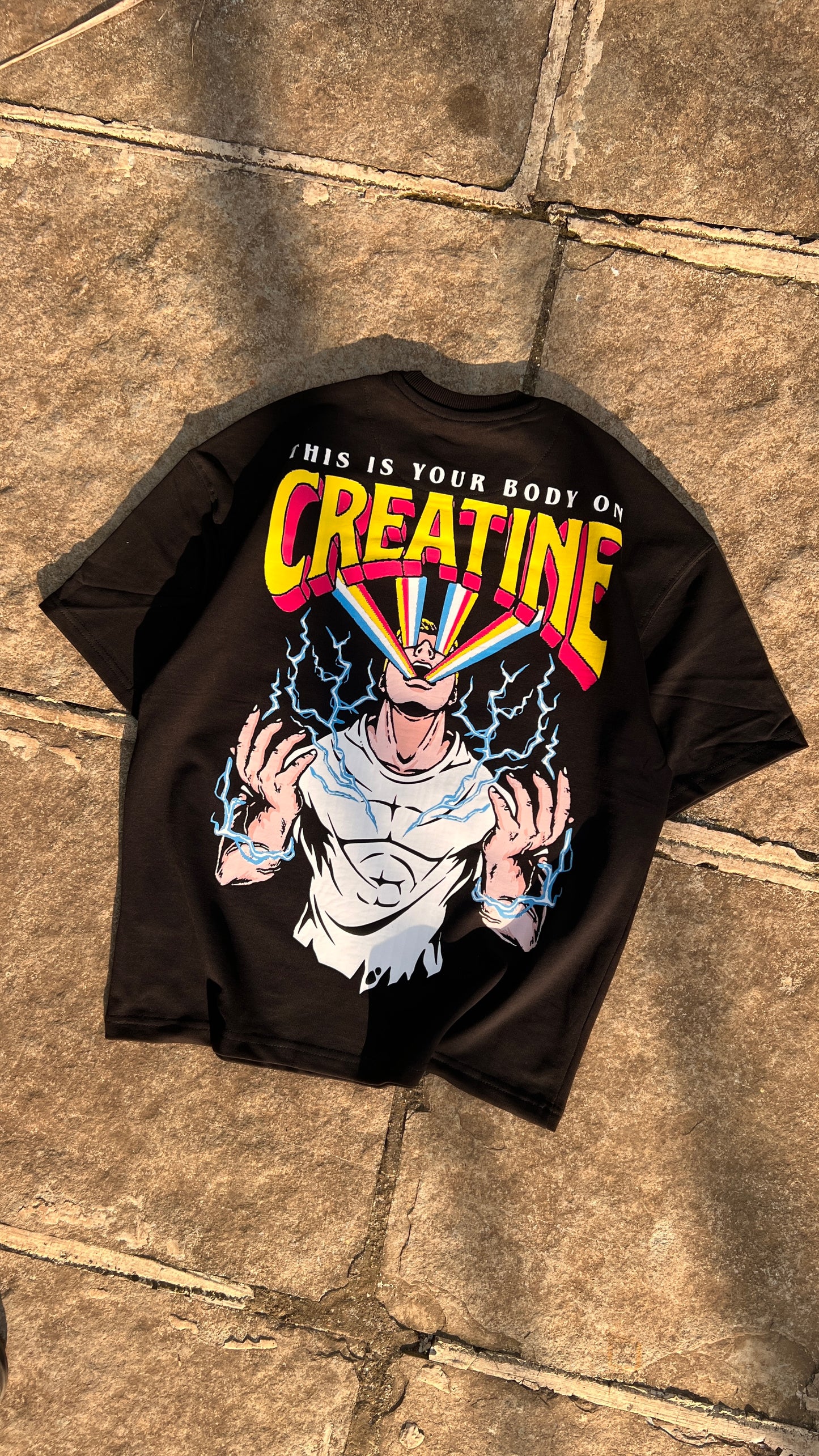 Oversized Gym Graphic T-shirt - Heavy 250 GSM Cotton