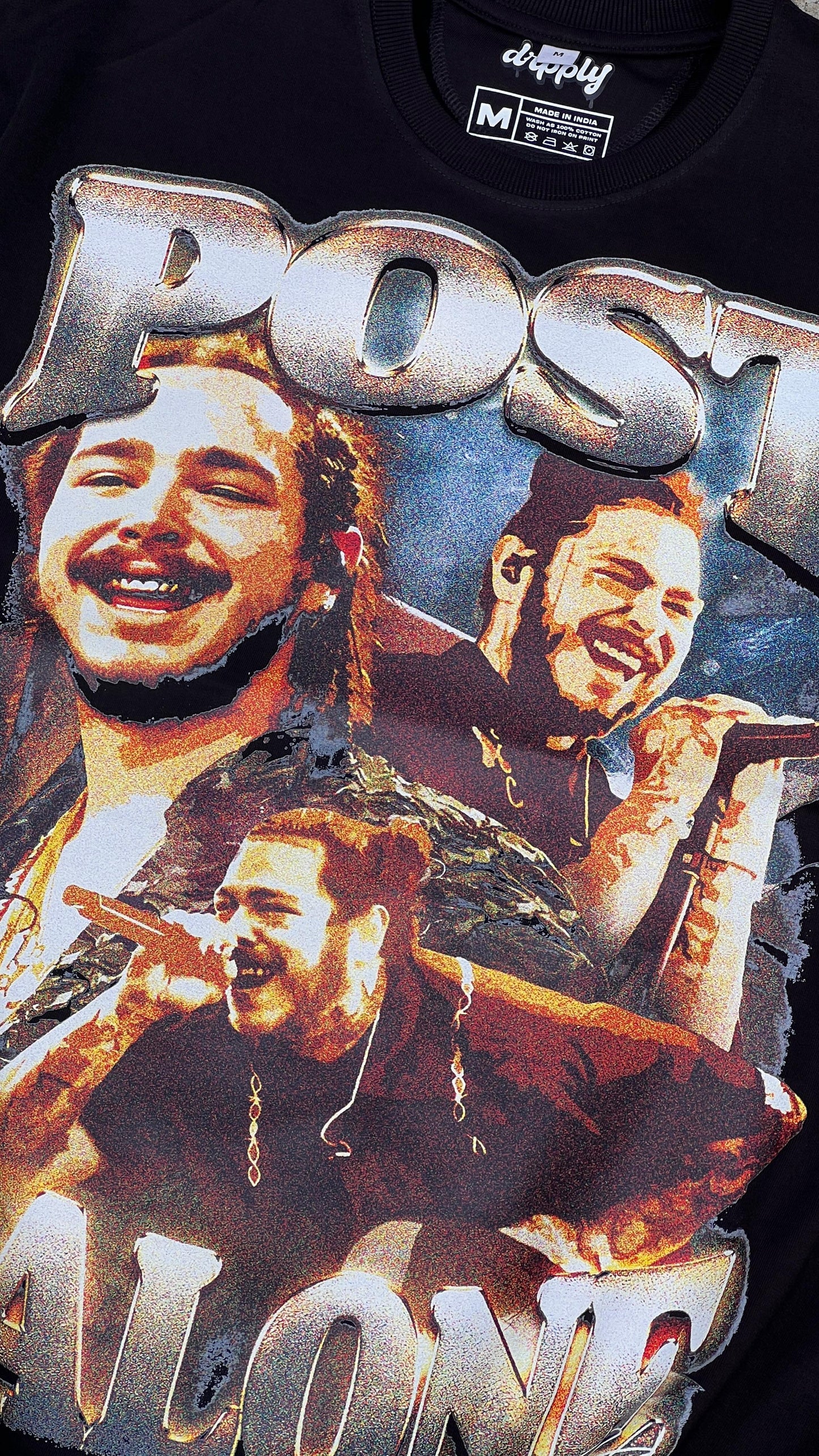 Oversized Post Malone T-shirt - Heavy 250 GSM Cotton