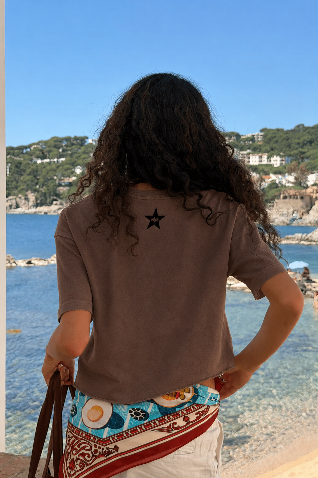 DRPPLY Brown Boxy Fit T-shirt