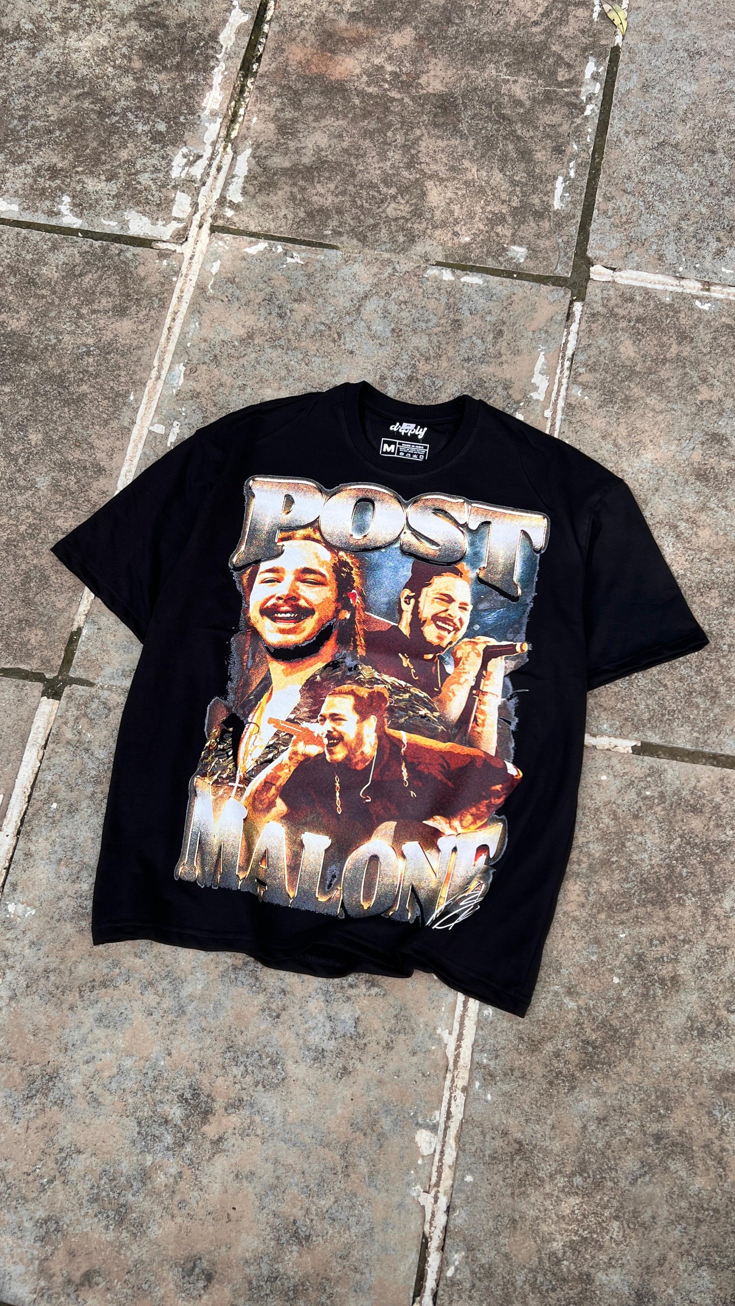 Oversized Post Malone T-shirt - Heavy 250 GSM Cotton