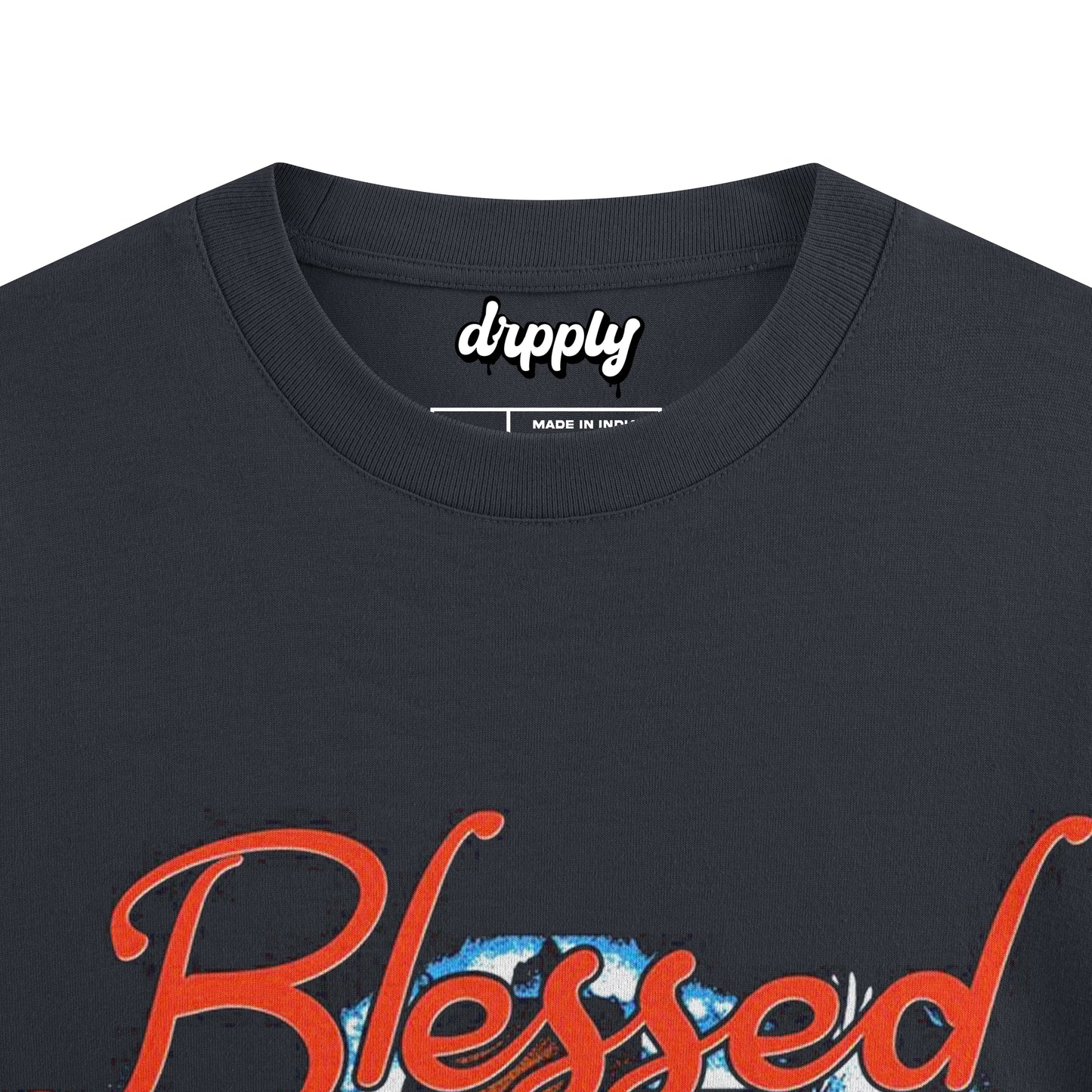 Oversized Blessed All Day T-shirt - Heavy 250 GSM Cotton