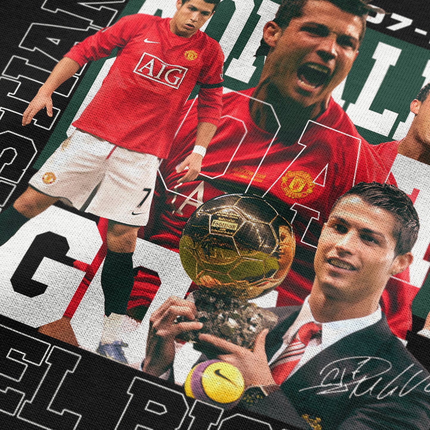 Oversized Black CR7 Prime Era T-shirt