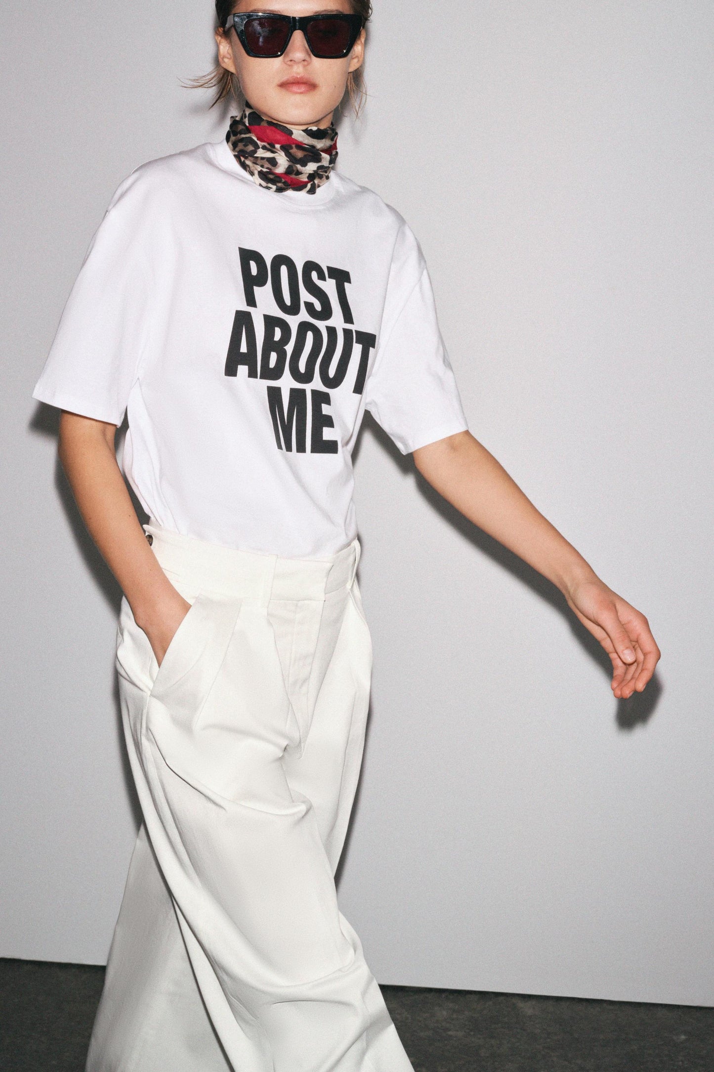 Women Oversized Text T-shirt