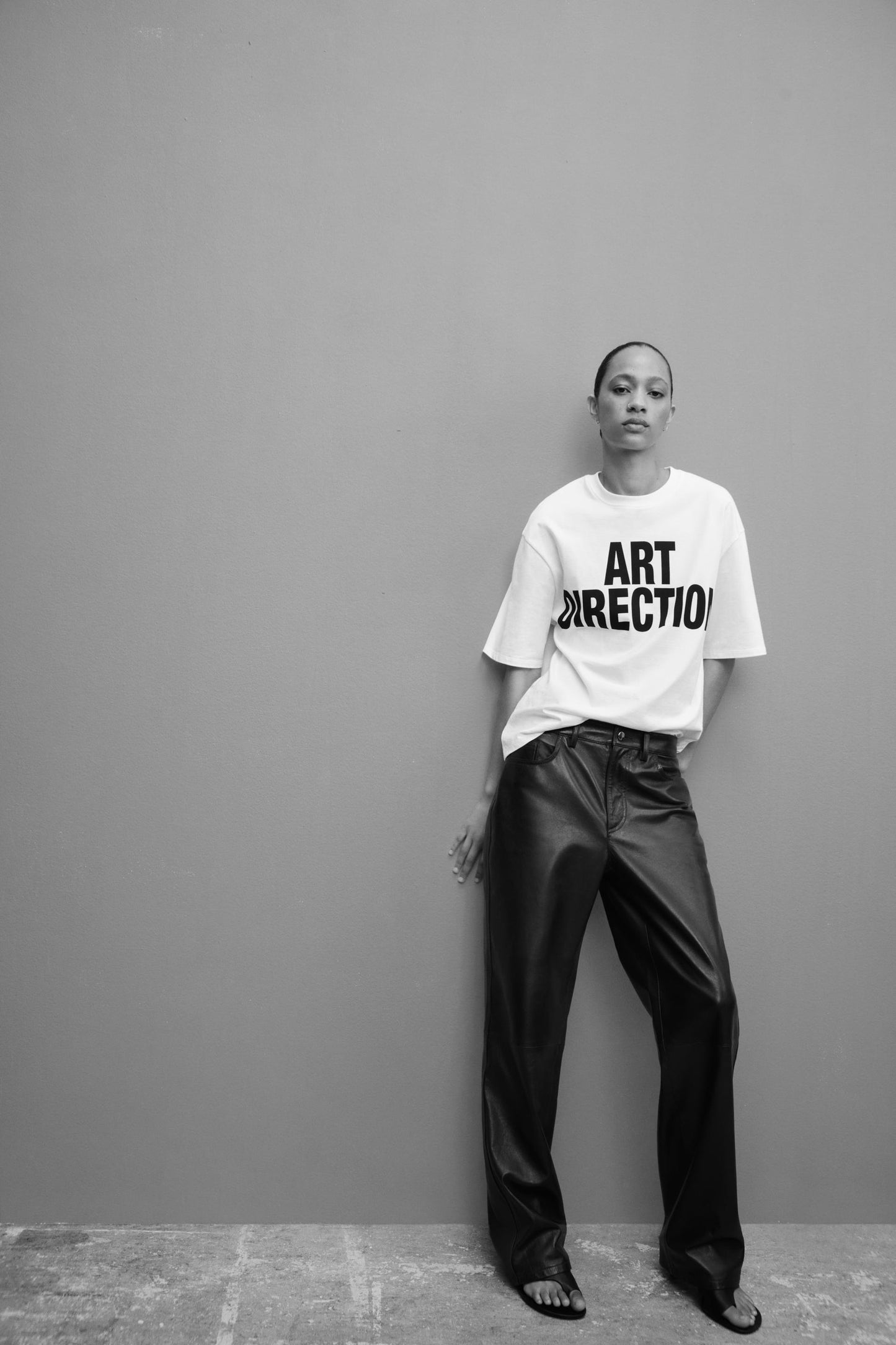 Women Oversized Text T-shirt With Slogan