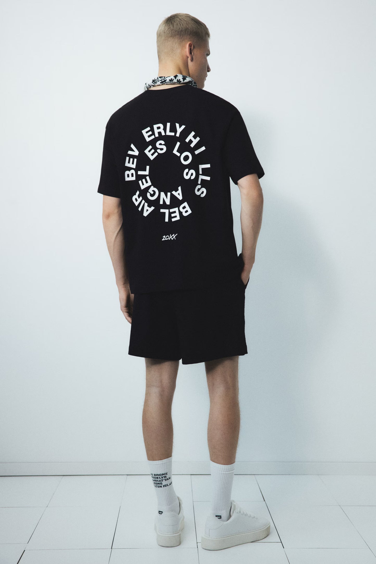 Oversized Black Beverly Hills LA Summer T-shirt - Heavy 250 GSM Cotton