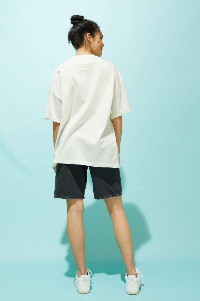 Women Oversized Long Beach Printed T-shirt