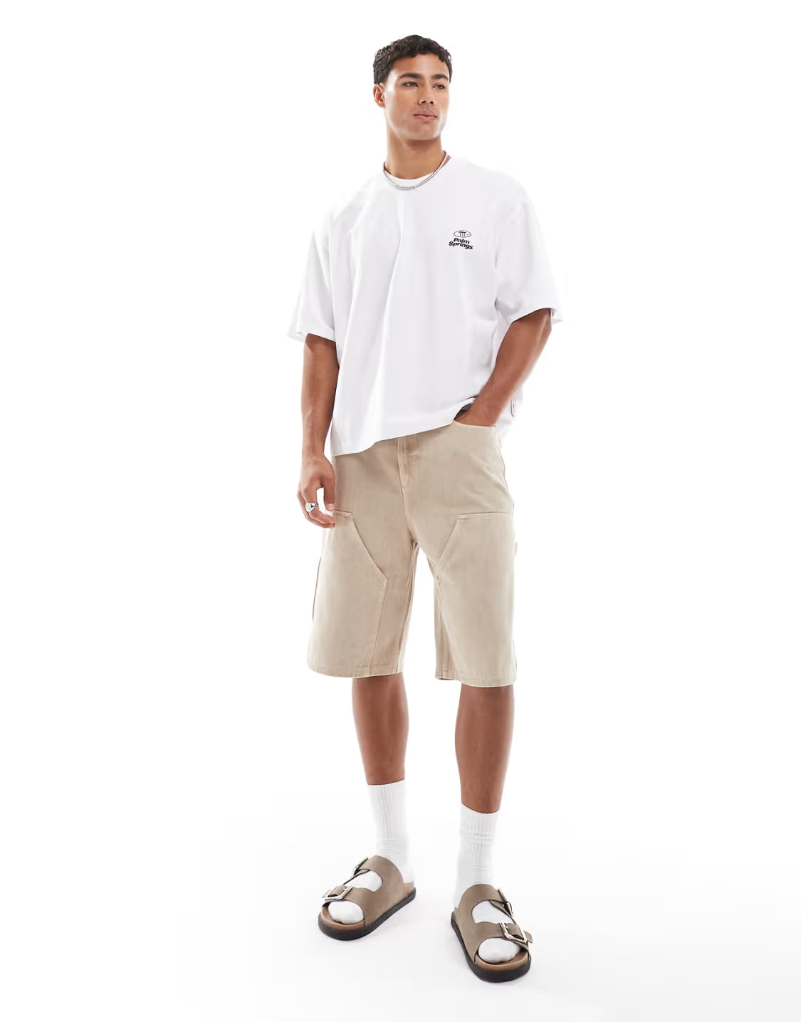 Oversized Palm Springs T-shirt - Heavy 250 GSM Cotton