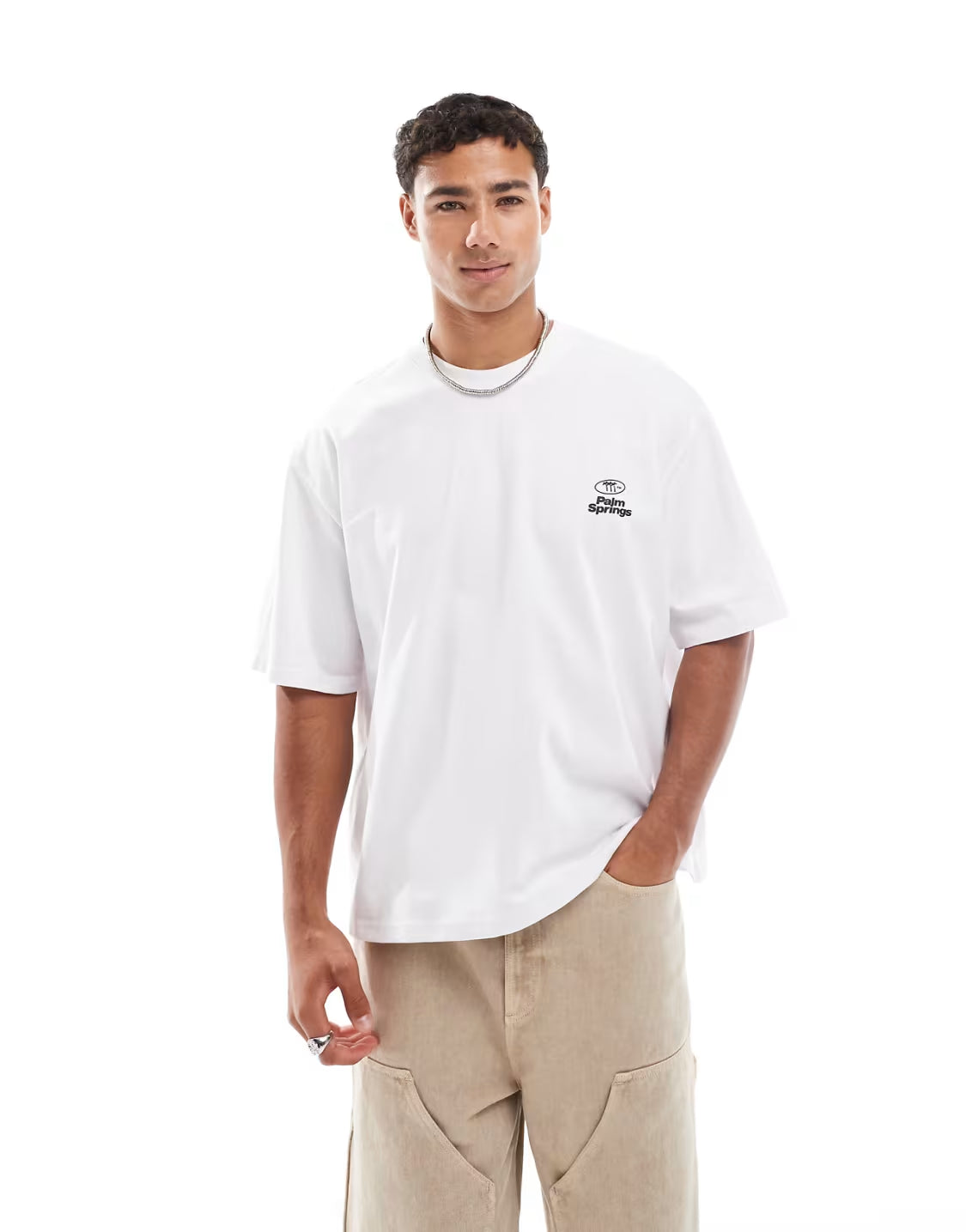 Oversized Palm Springs T-shirt - Heavy 250 GSM Cotton