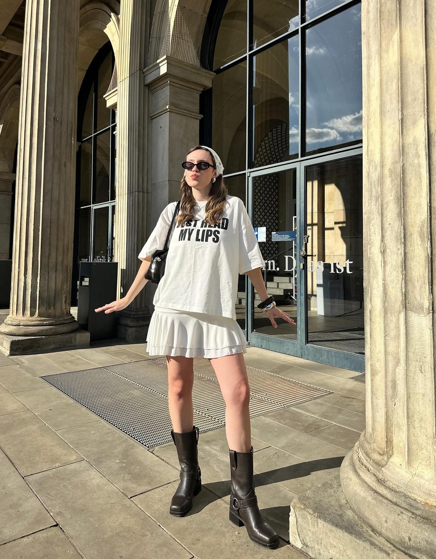 Women Oversized Just Read My Lips T-shirt - Heavy 250 GSM Cotton