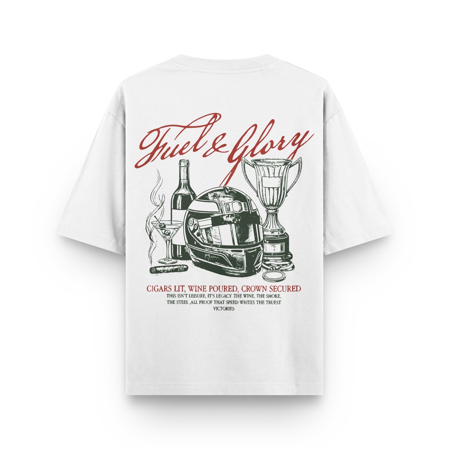 Oversized Fuel and Glory T-shirt - Heavy 250 GSM Cotton