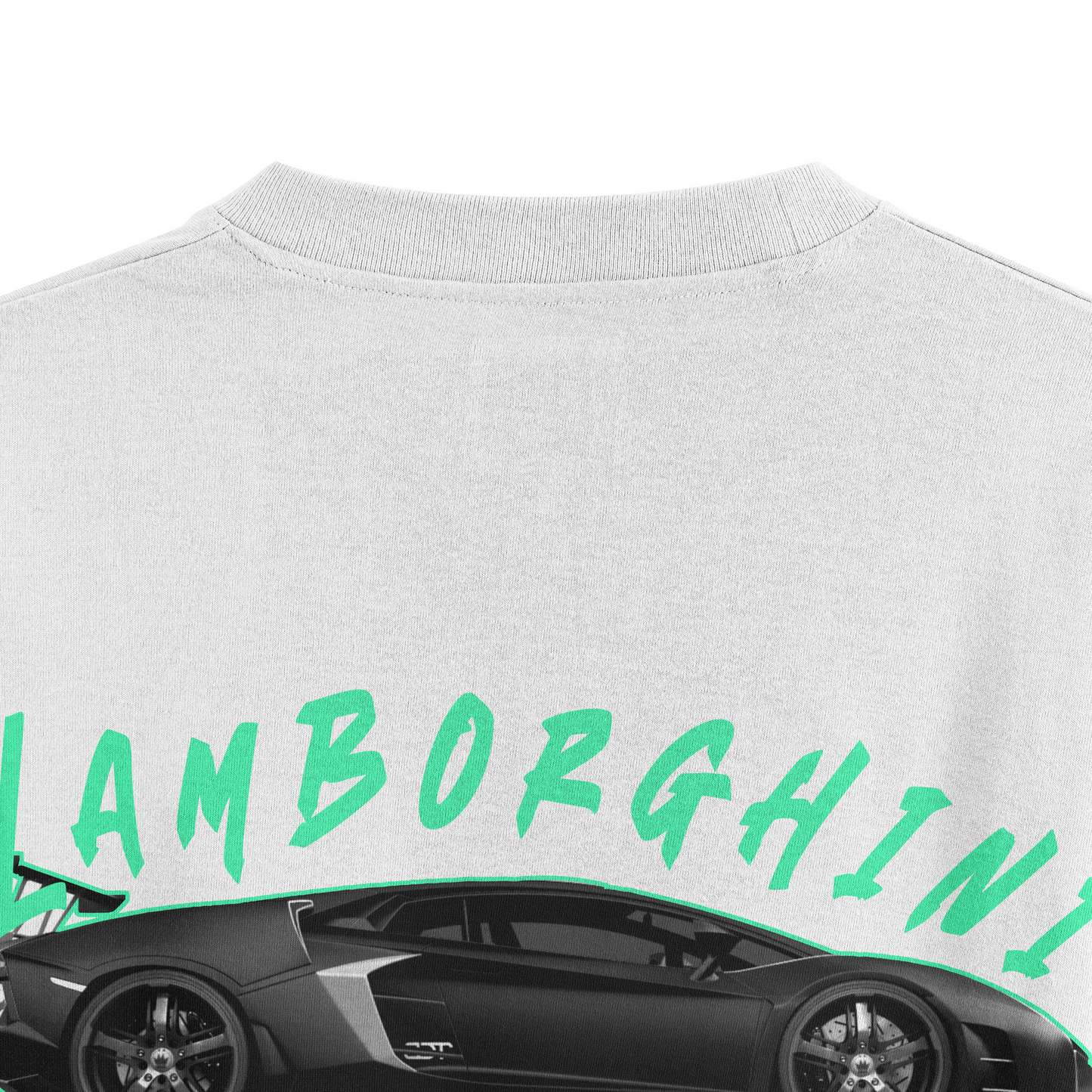 Oversized Lamborghini Aventador T-shirt - Heavy 250 GSM Cotton