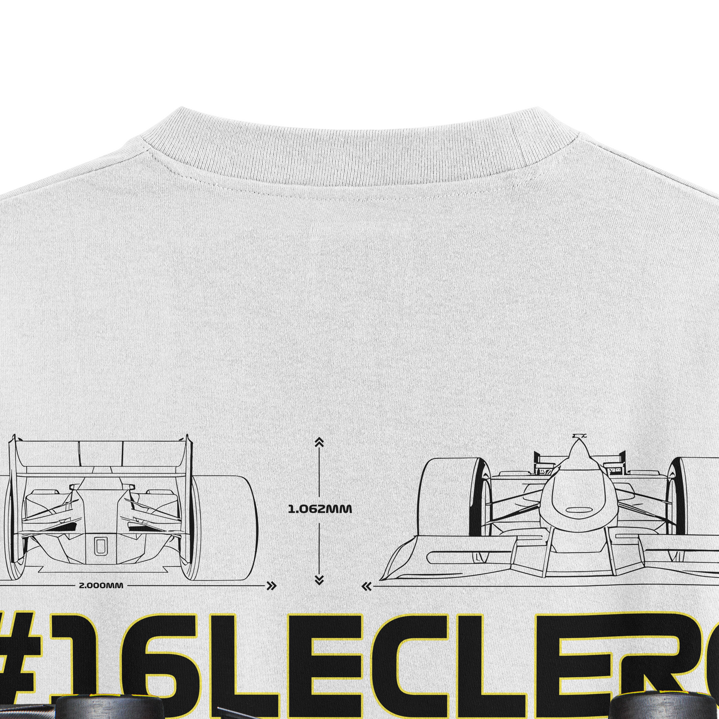 Oversized Ferrari Leclerc T-shirt - Heavy 250 GSM Cotton