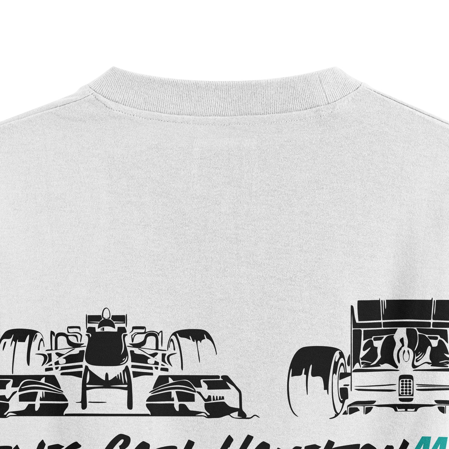 Oversized Mercedes Lewis Hamilton Formula 1 T-shirt - Heavy 250 GSM Cotton