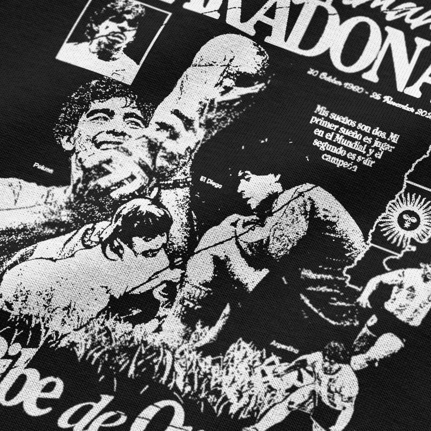 Oversized Diego Maradona T-shirt - Heavy 250 GSM Cotton