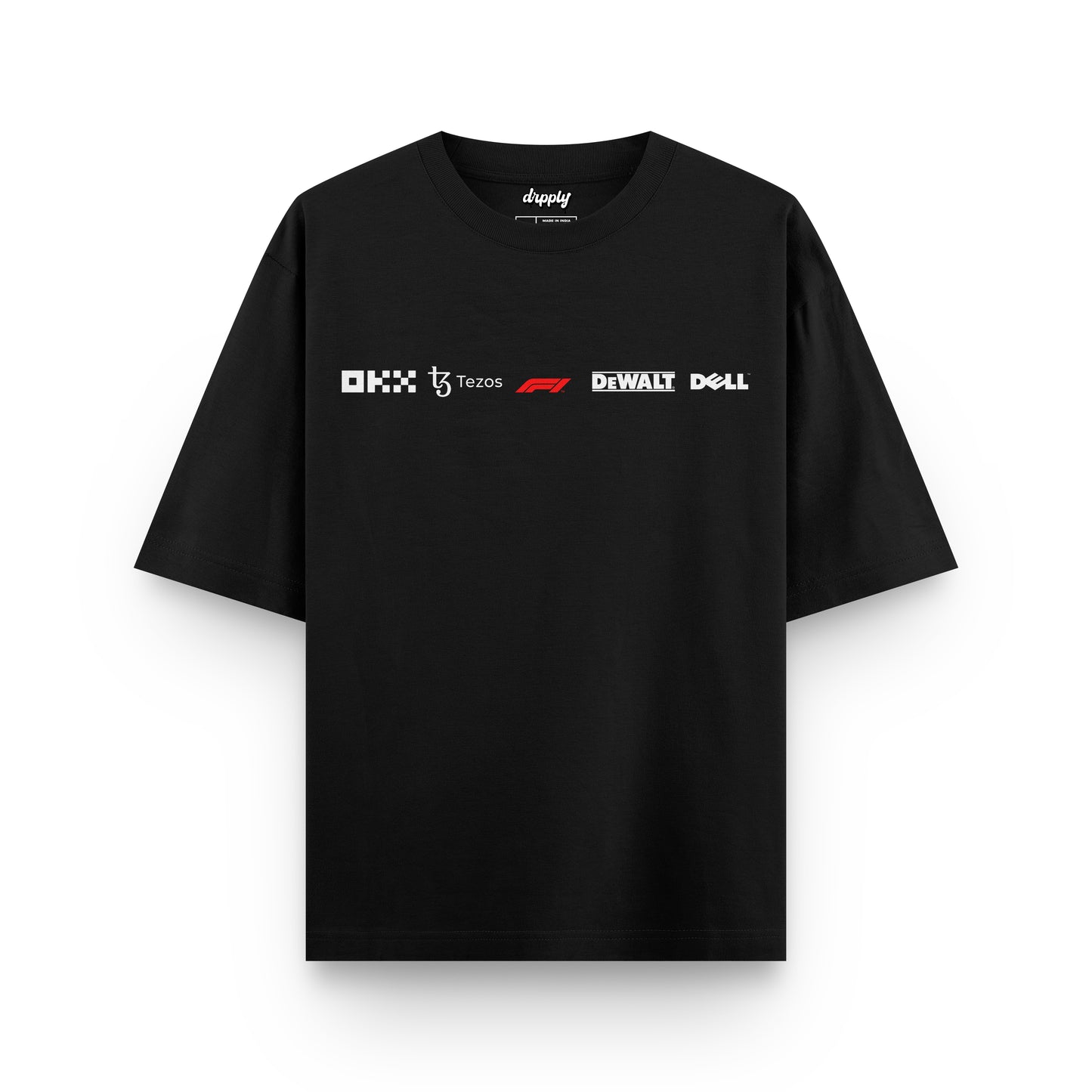 Oversized Black Norris Formula 1 T-shirt - Heavy 250 GSM Cotton