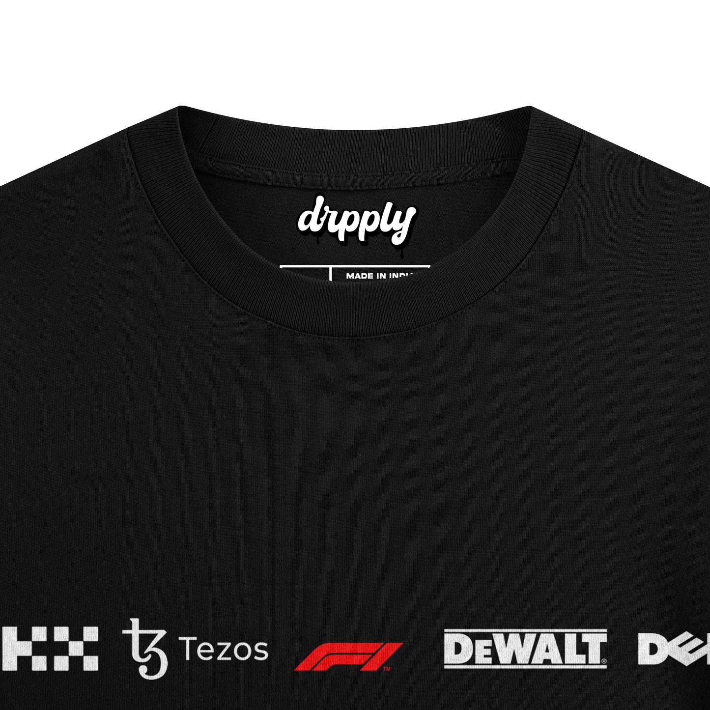 Oversized Black Norris Formula 1 T-shirt - Heavy 250 GSM Cotton