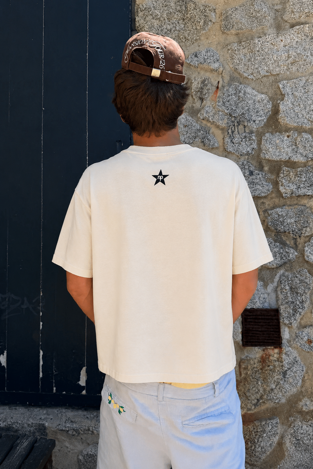DRPPLY Off White Boxy Fit T-shirt