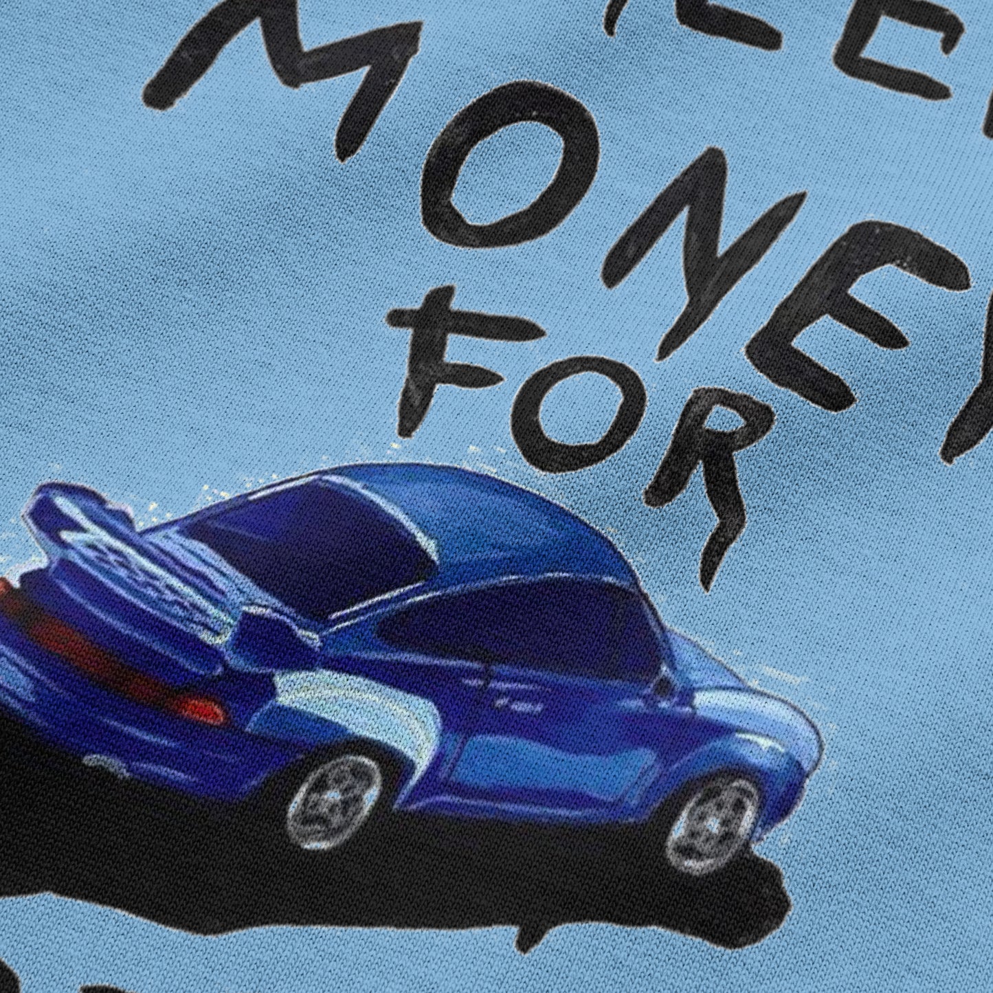 Oversized Need Money For Porsche T-shirt - Heavy 250 GSM Cotton