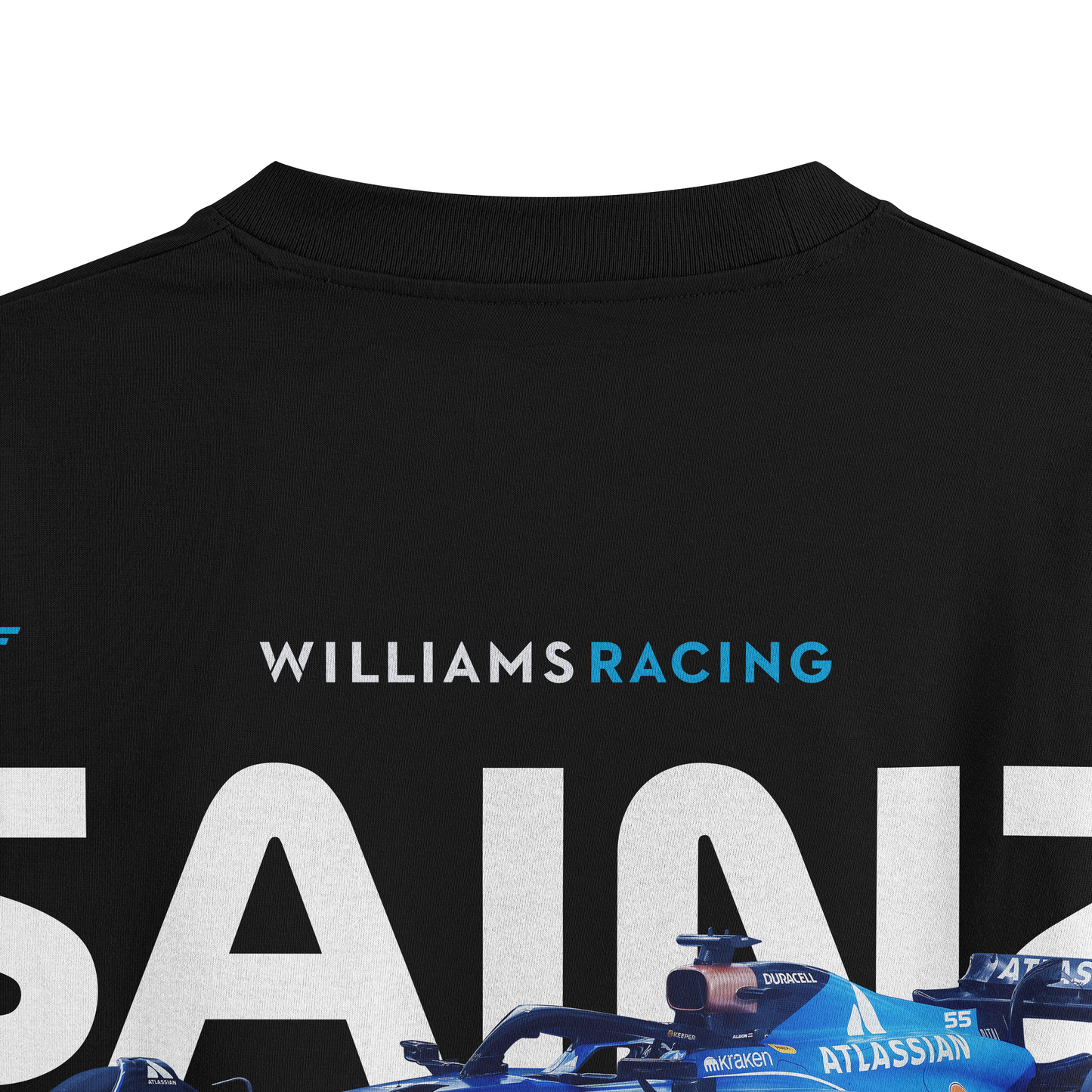 Oversized Black SAINZ T-shirt - Heavy 250 GSM Cotton