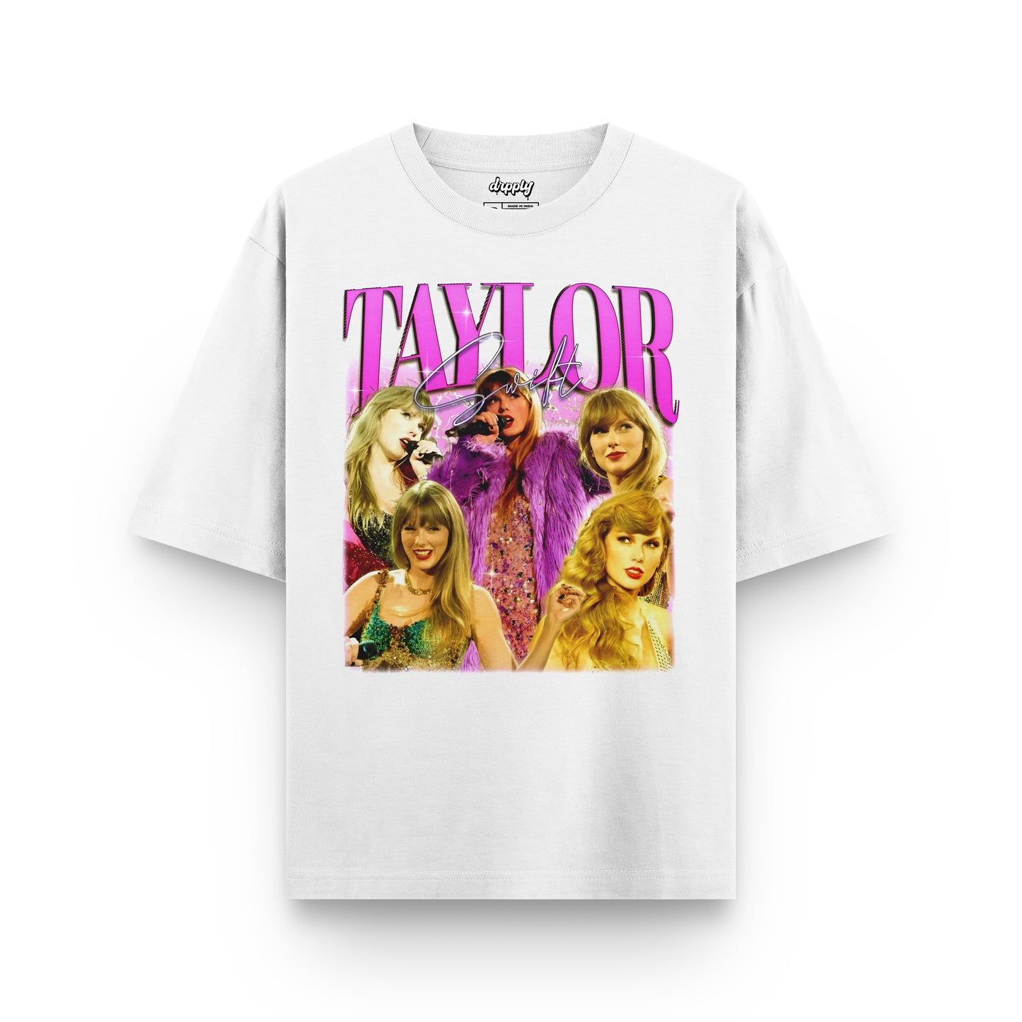 Oversized Taylor Swift White T-shirt