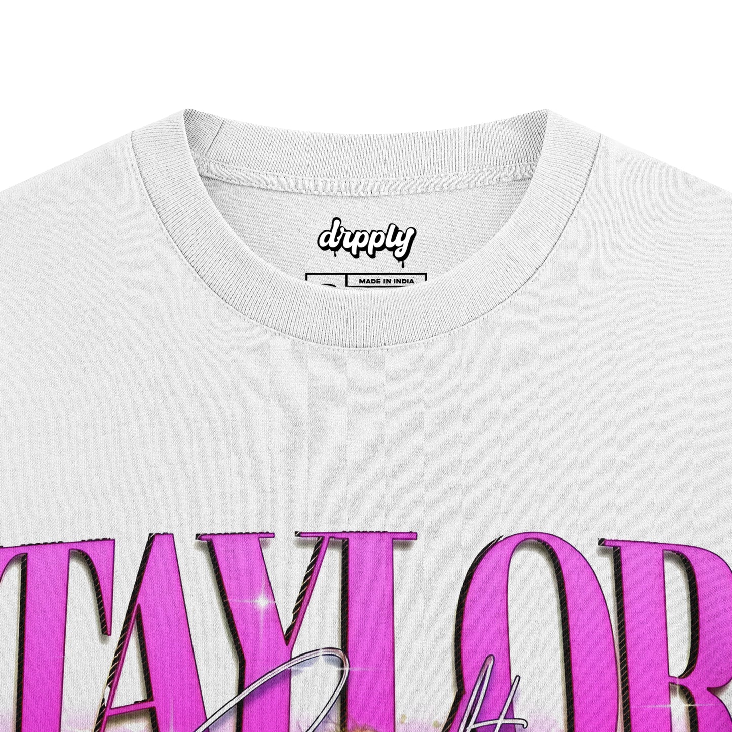 Oversized Taylor Swift White T-shirt