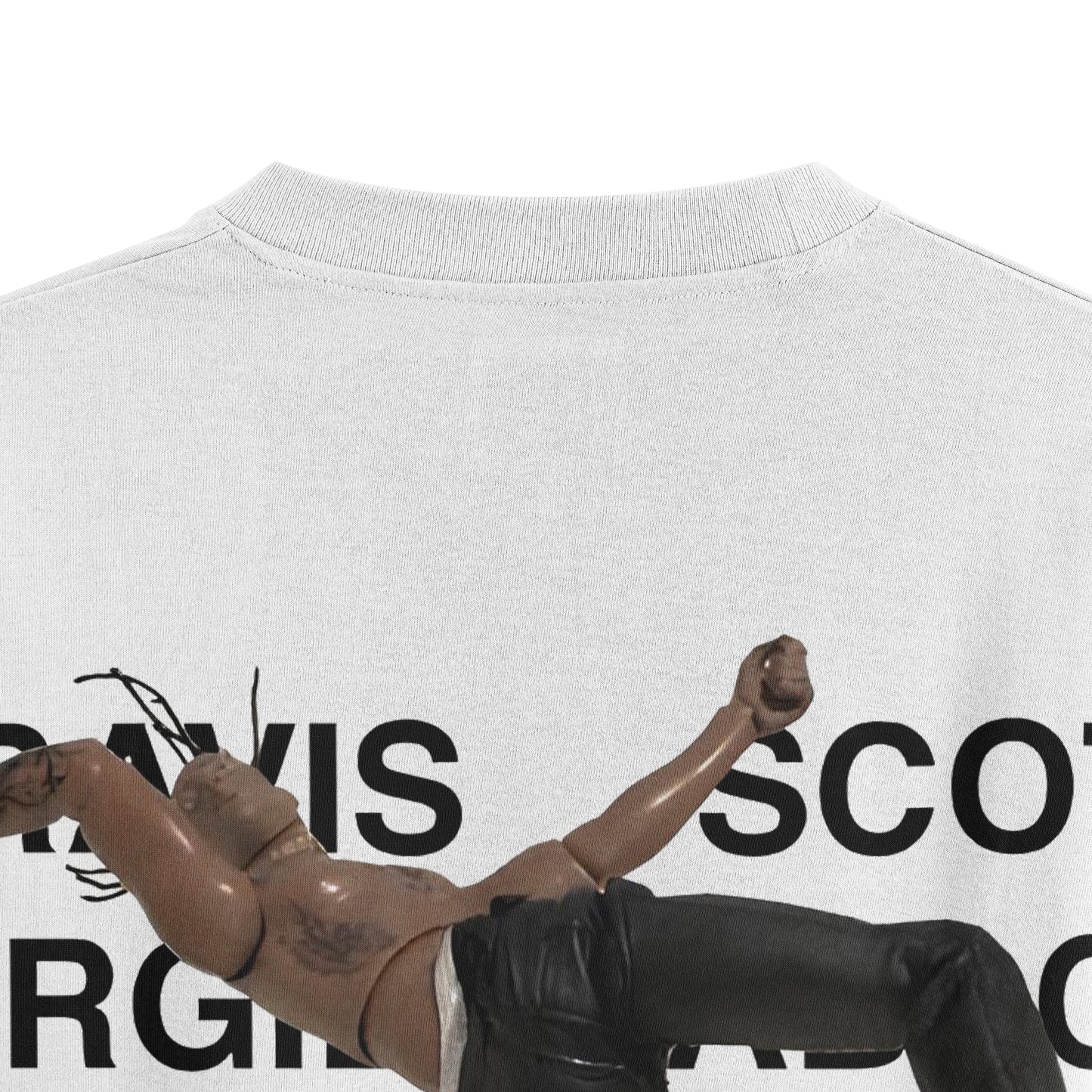 Oversized Travis Scott Astroworld White T-shirt - Heavy 250 GSM Cotton