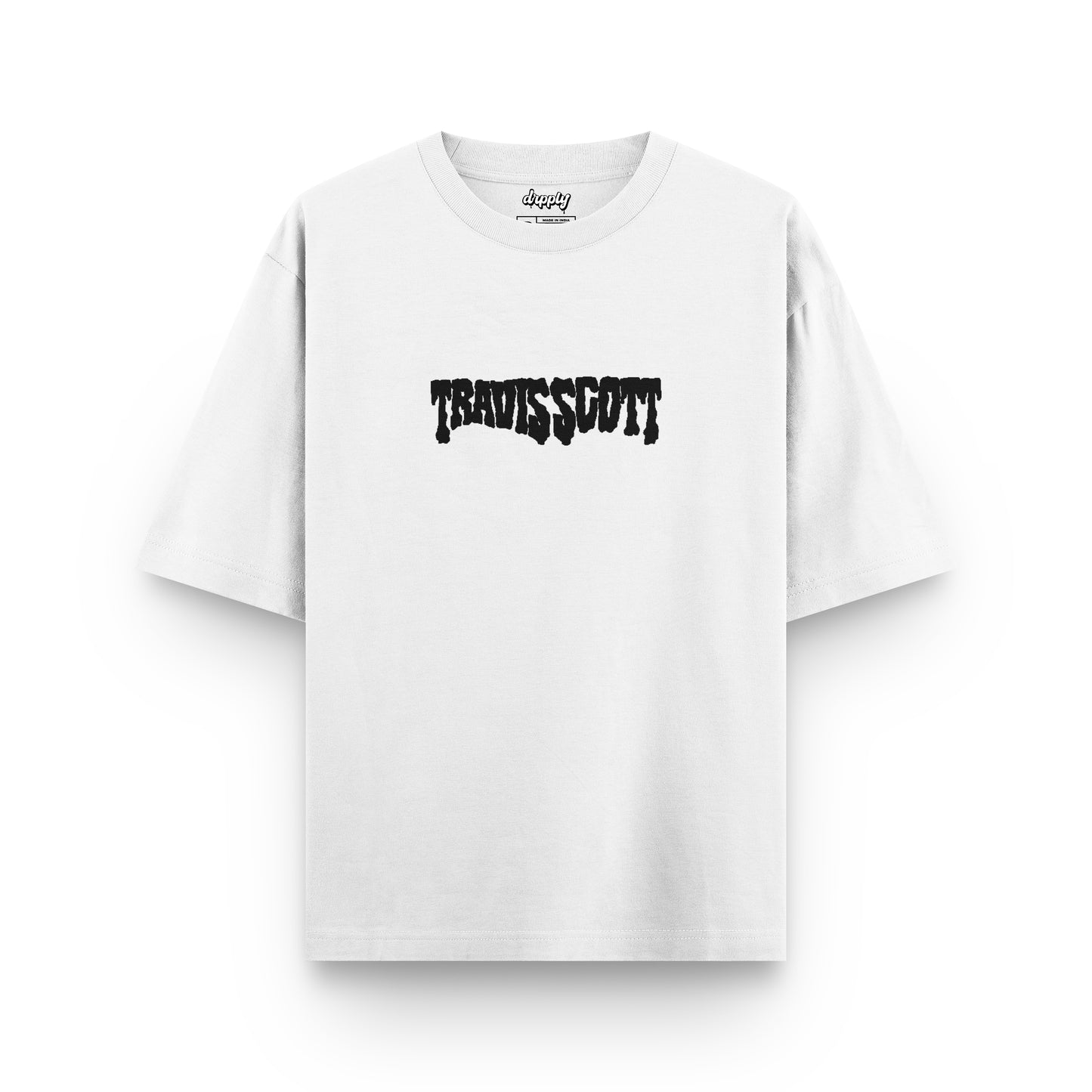 Oversized Travis Scott Sicko Mode White T-shirt - Heavy 250 GSM Cotton