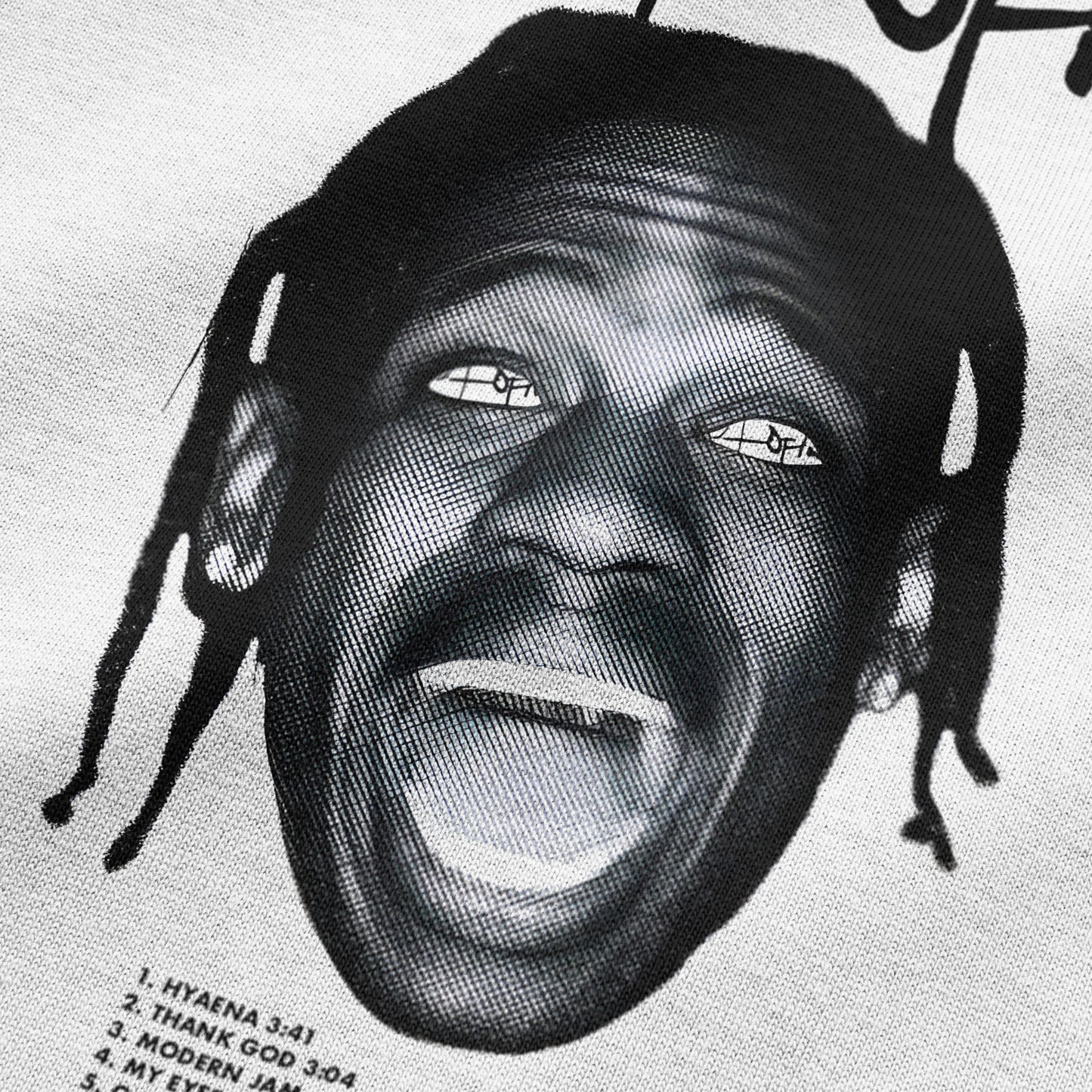 Oversized Travis Scott Utopia White T-shirt - Heavy 250 GSM Cotton