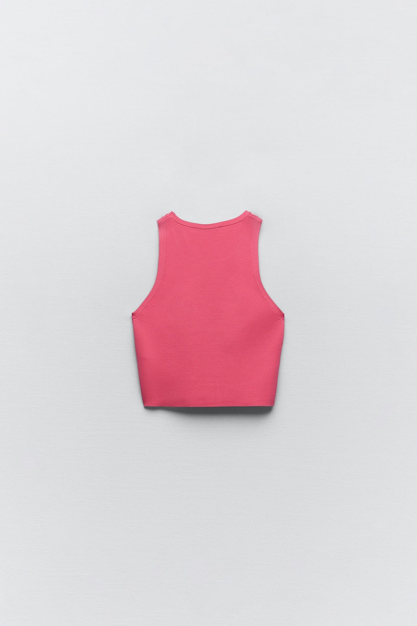 Women Pink Knit Crop Top