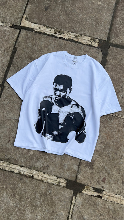 Oversized Muhammad Ali B/W T-shirt - Heavy 250 GSM Cotton