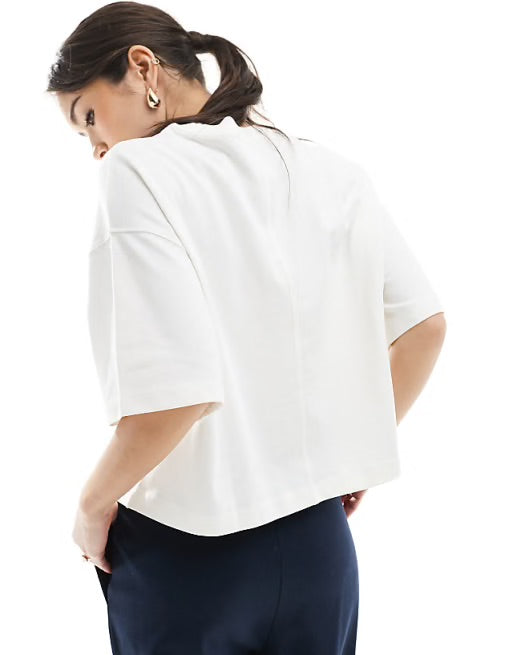 Women Oversized White T-shirt - Heavy 250 GSM Cotton