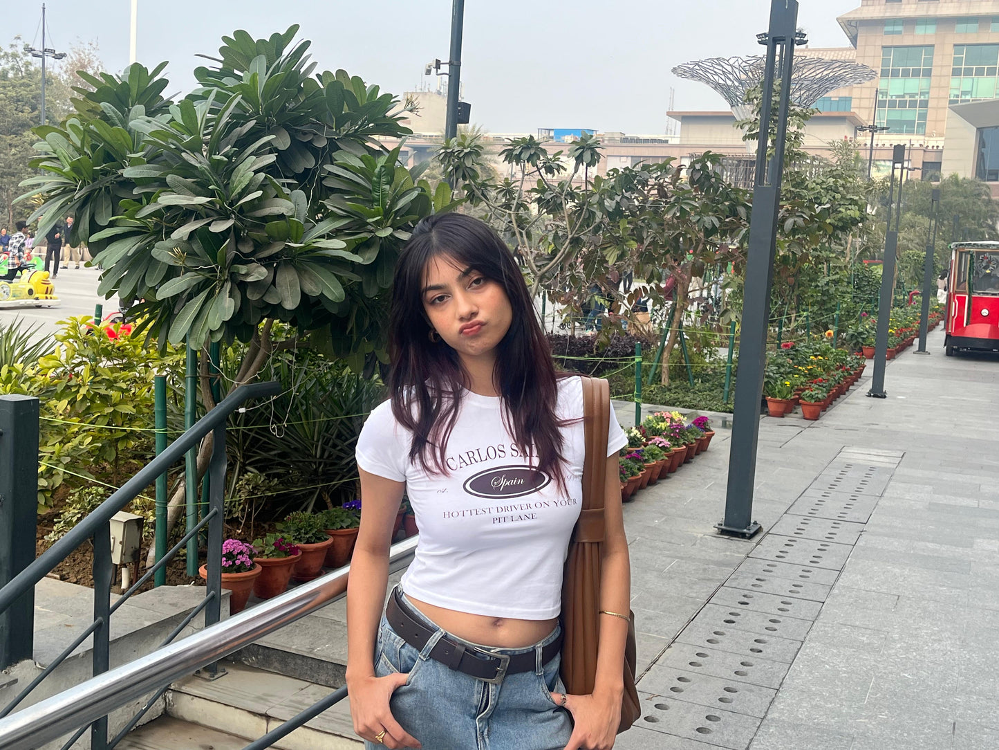 White Smooth Operator Baby Tee - Y2K Streetwear Classic Fit