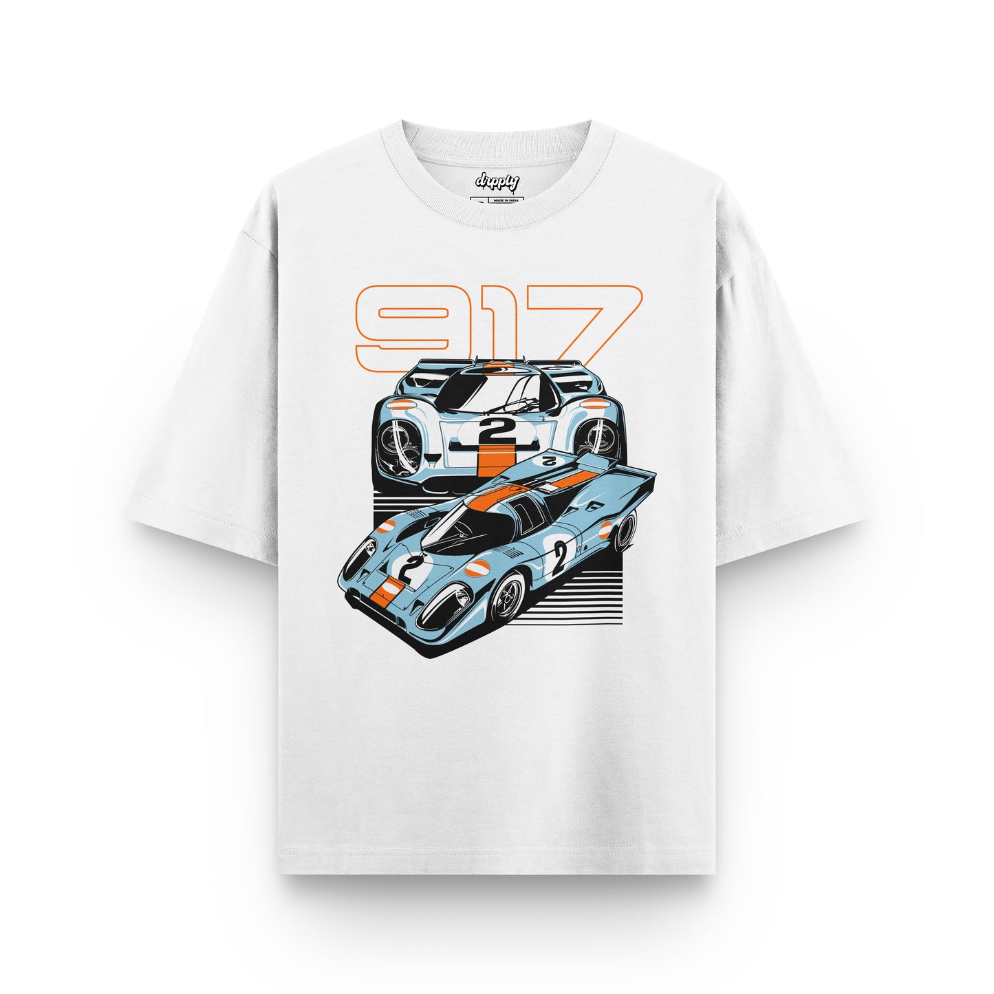 Oversized Porsche 917 T-shirt - Heavy 250 GSM Cotton