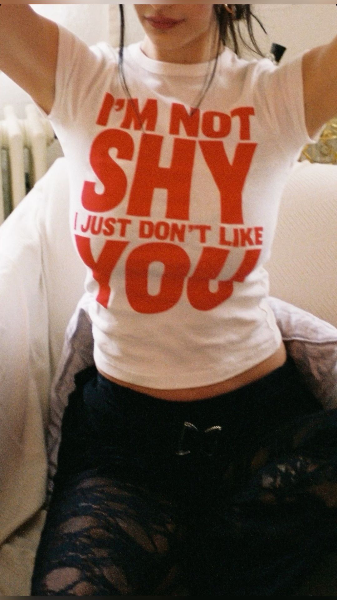 i don't like you baby tee