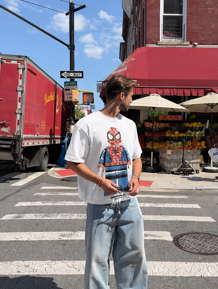 Oversized Brick Spidey Tee