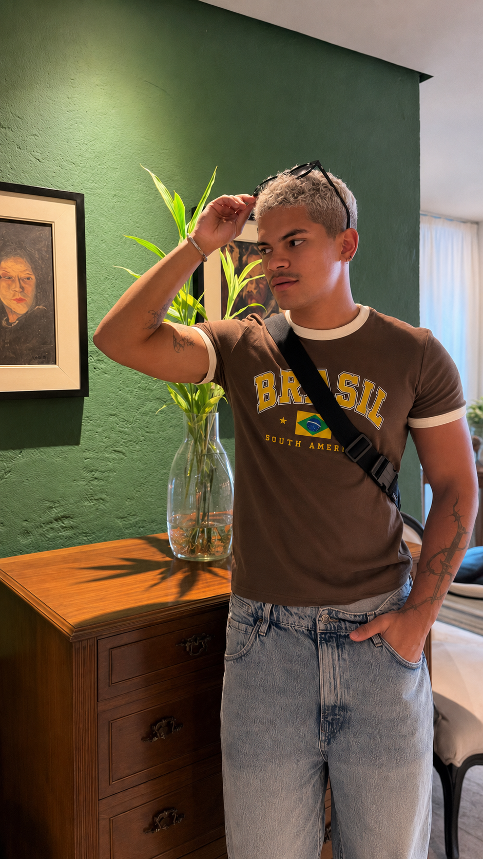 Brazil Ringer Tee