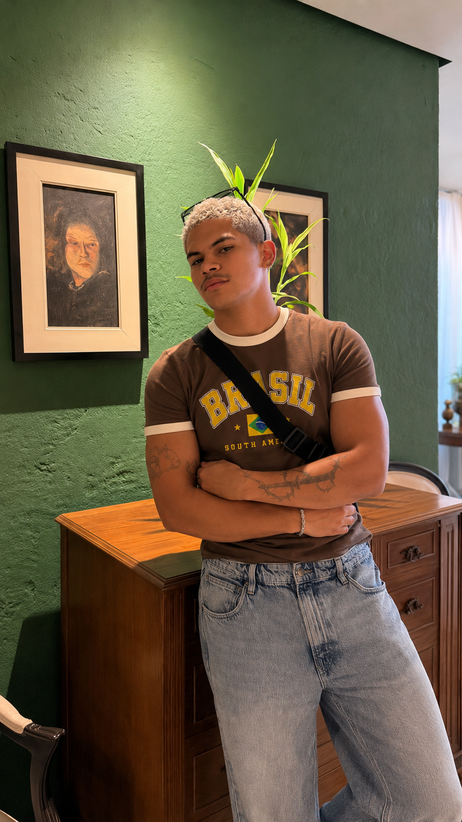 Brazil Ringer Tee