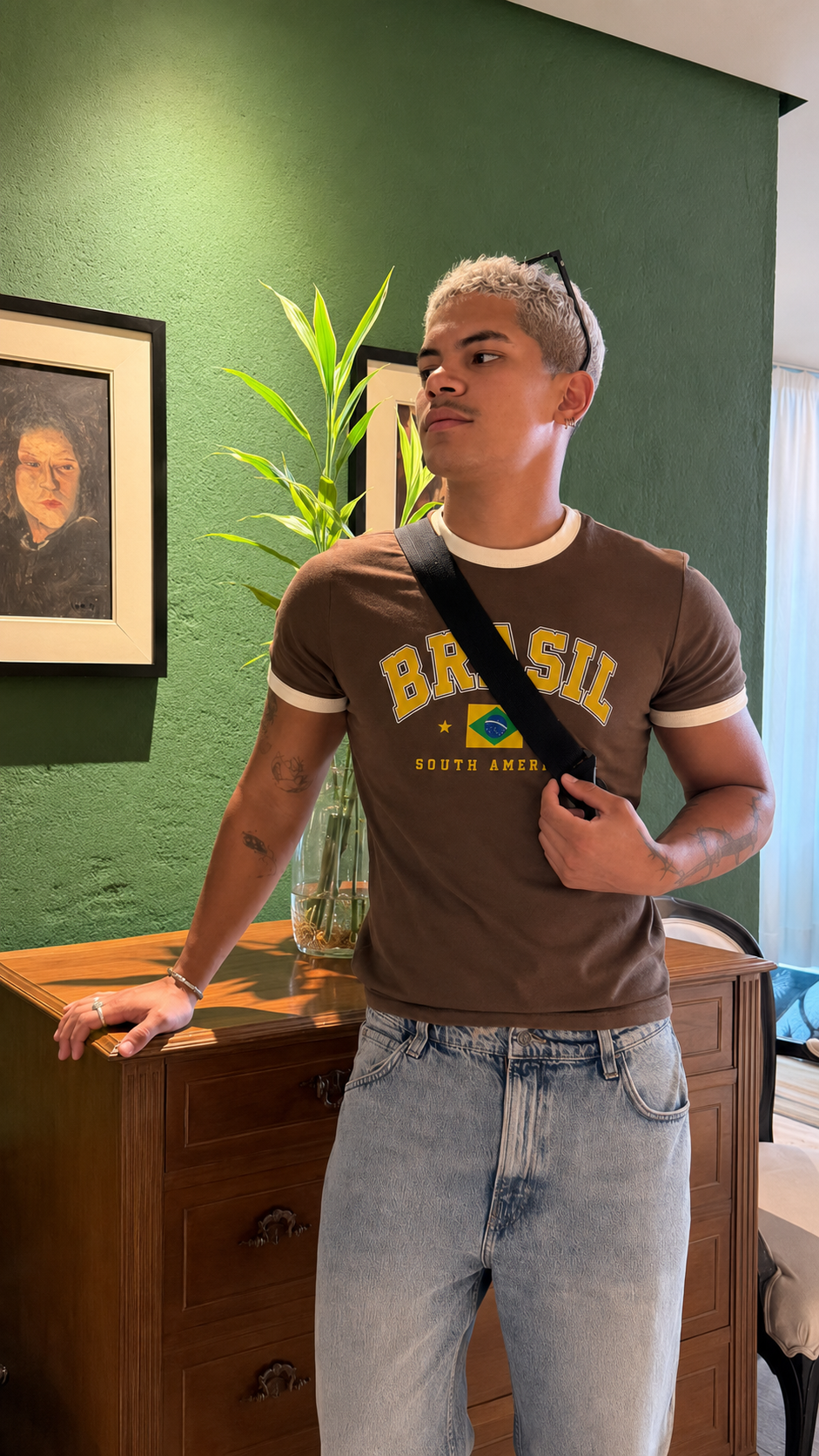 Brazil Ringer Tee