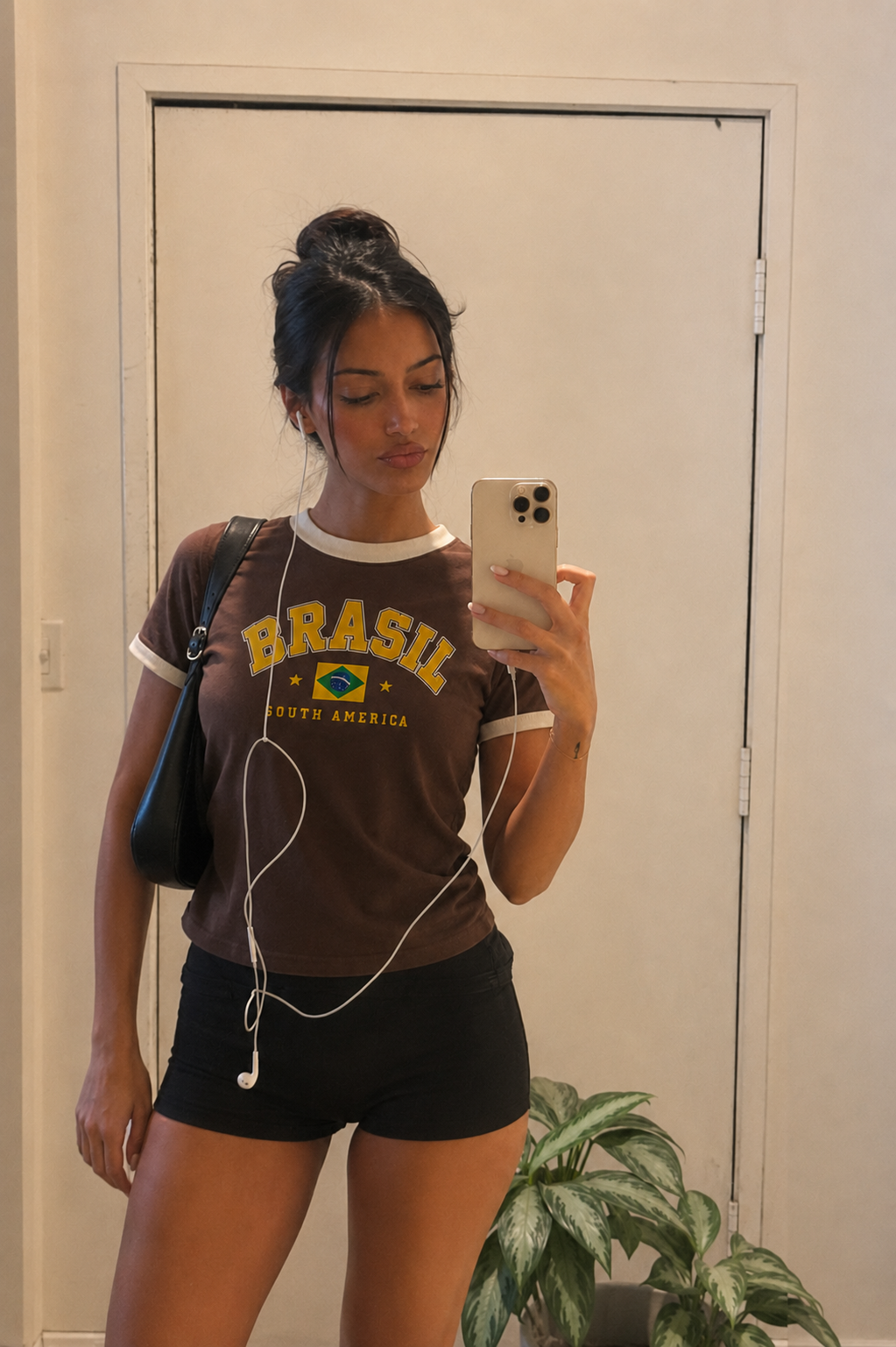 Women Brazil Ringer Tee