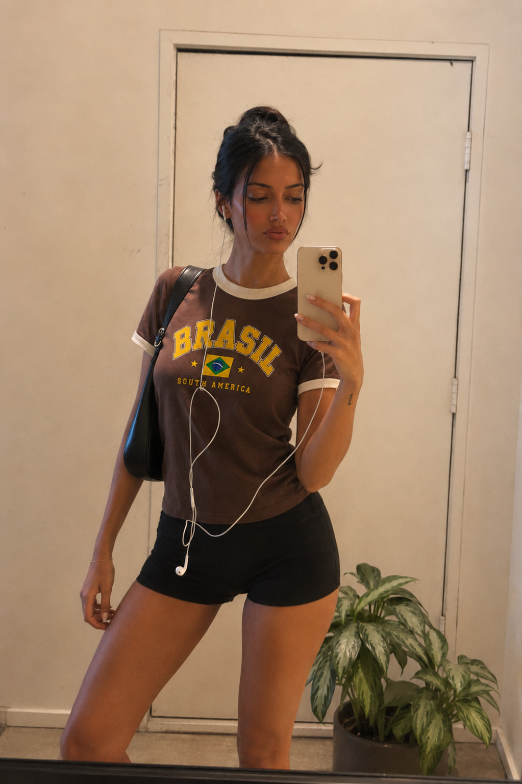 Women Brazil Ringer Tee