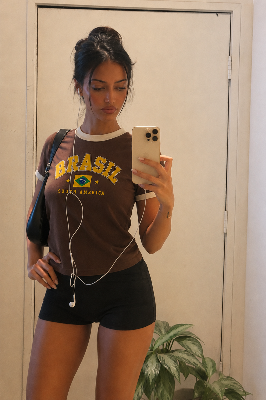 Women Brazil Ringer Tee