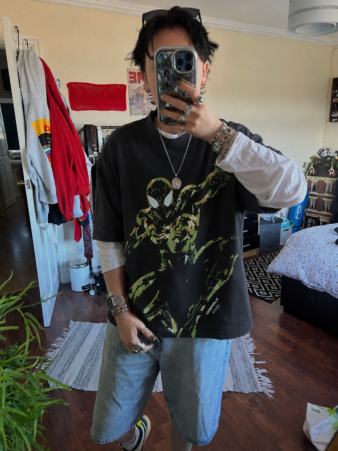 Black Spidey Camo Tee