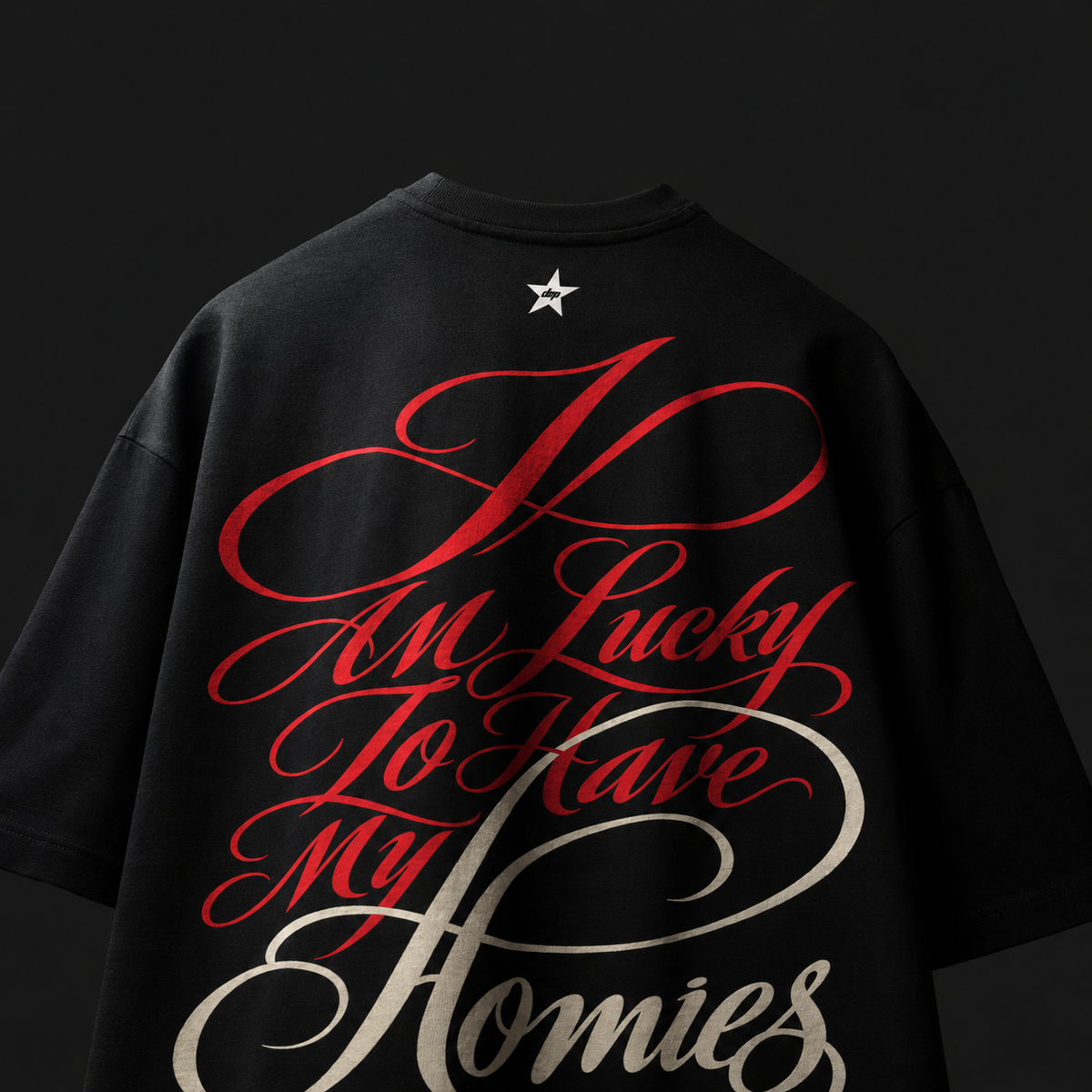 Black 'For My Homies' Tee