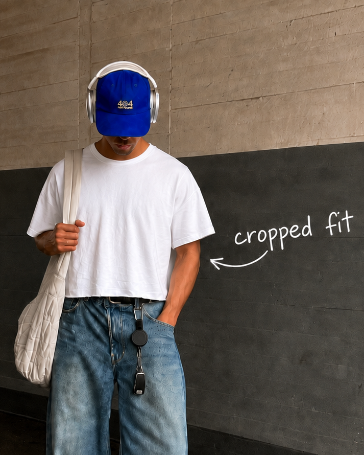 Perfectly Cropped White T-shirt - Heavy 250 GSM Cotton