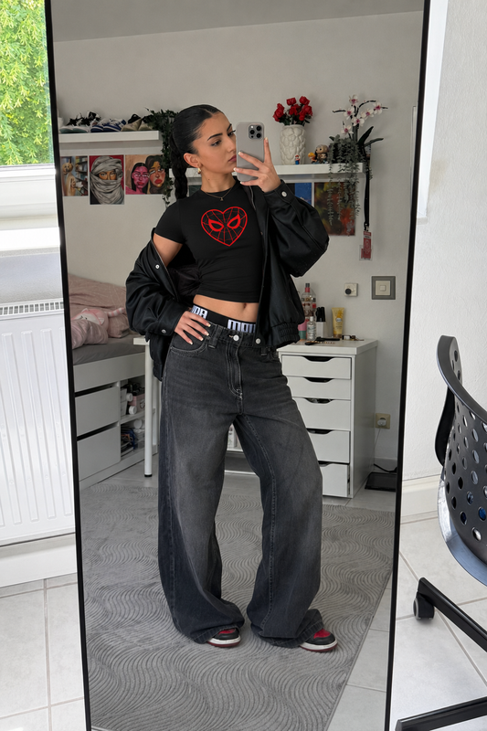 Spidey Loves You Baby Tee - Classic FIt