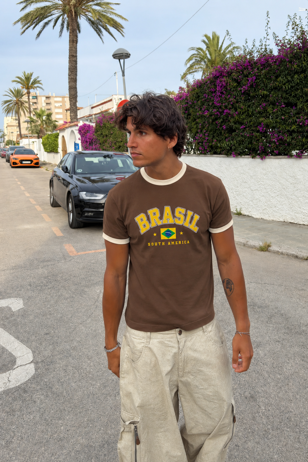 Brazil Ringer Tee