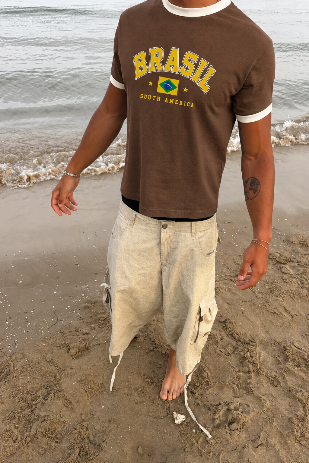 Brazil Ringer Tee