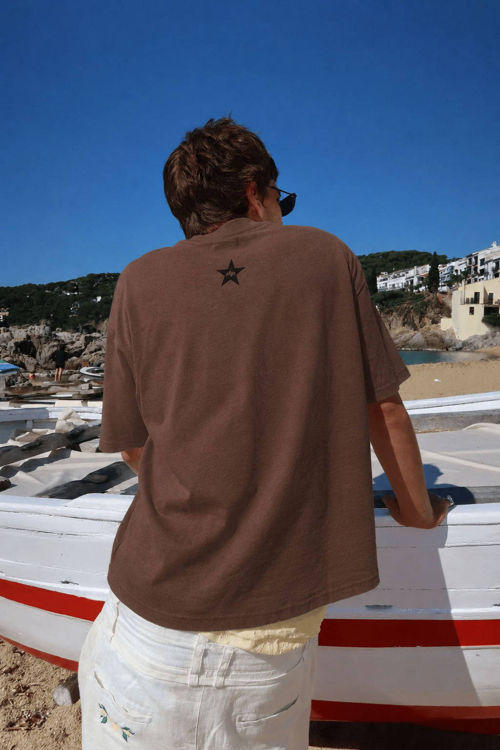 DRPPLY Brown Boxy Fit T-shirt