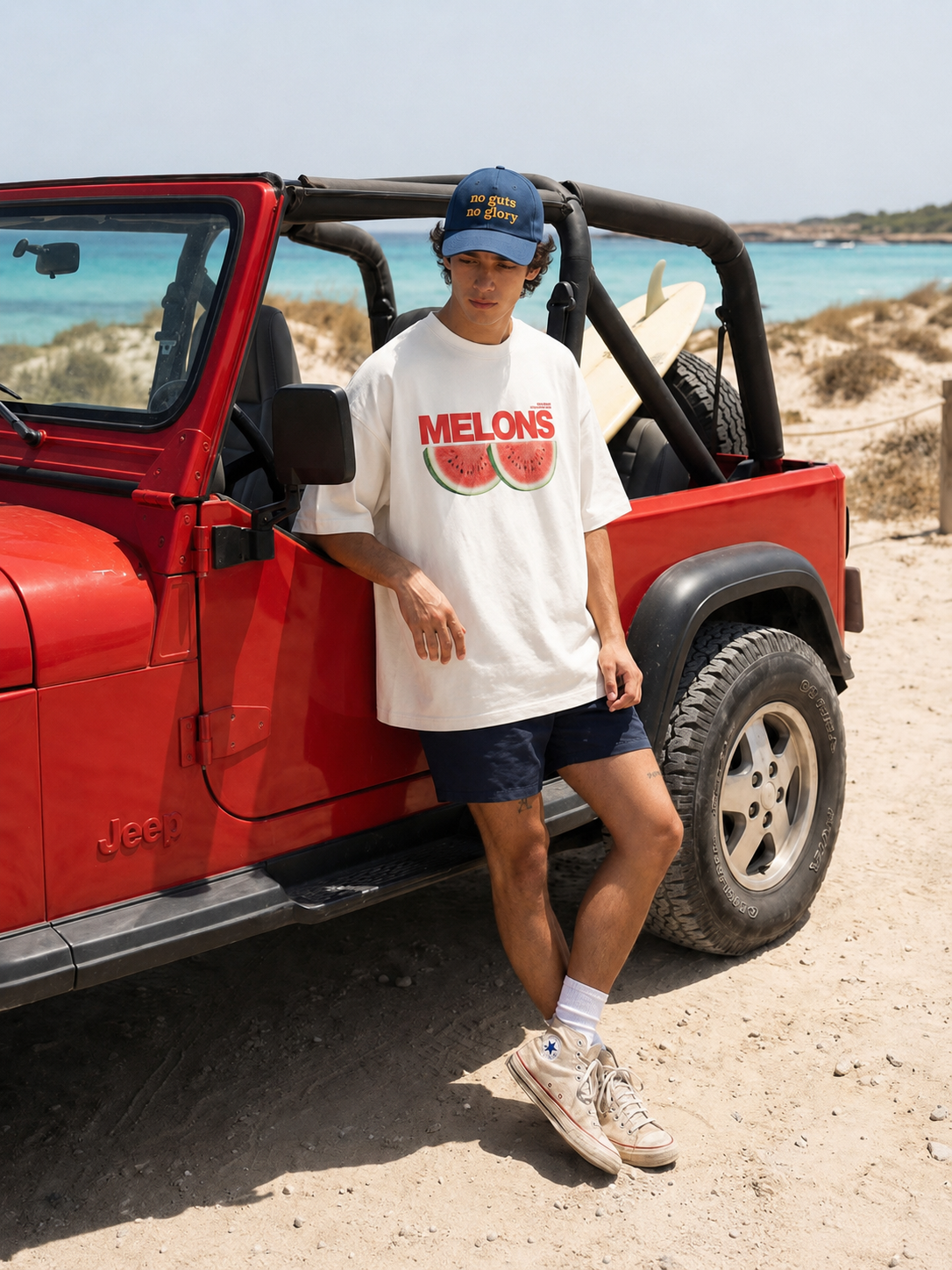 DRPPLY Melons Oversized T-shirt - Heavy 250 GSM Cotton