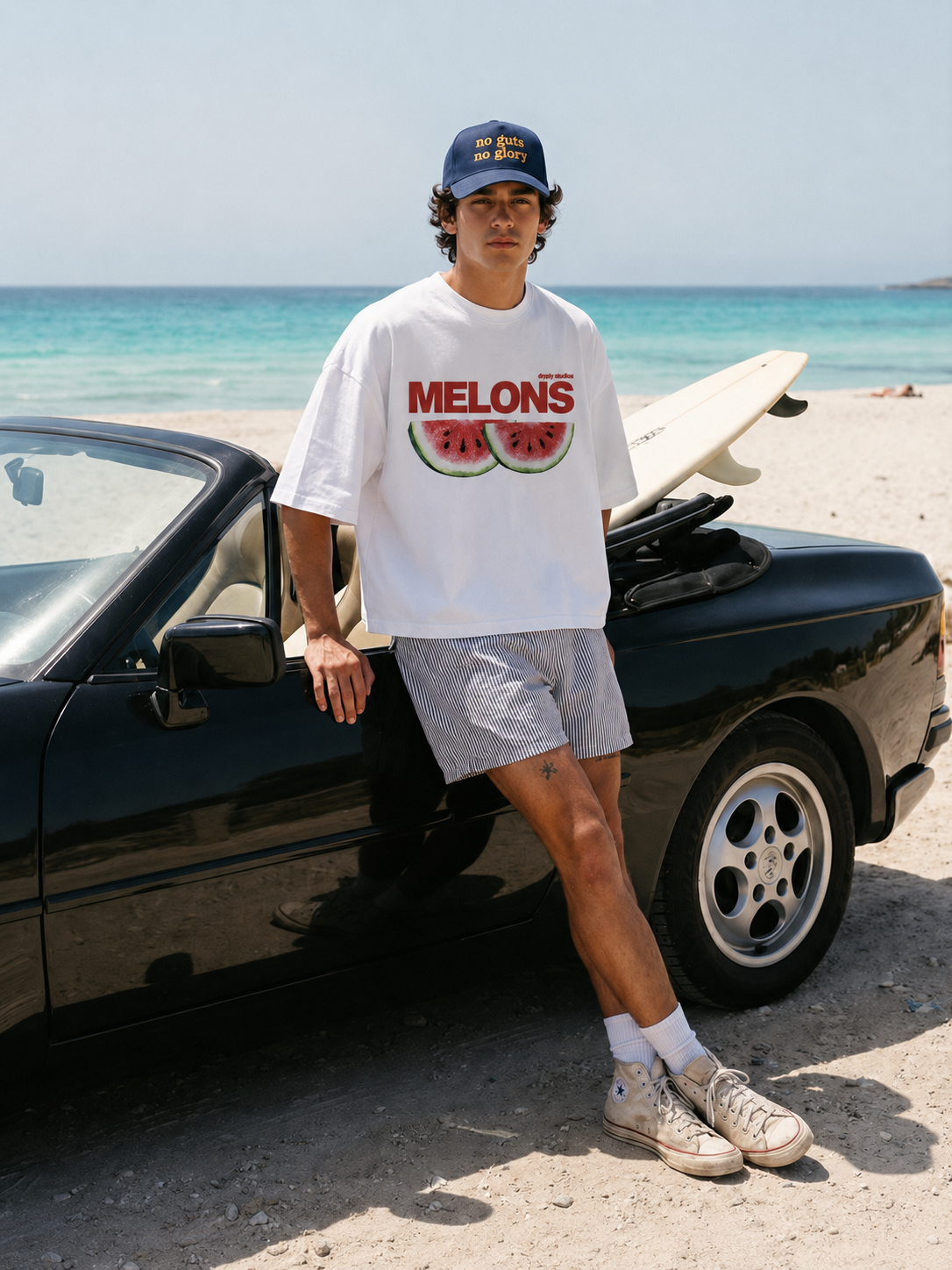 DRPPLY Melons Oversized T-shirt - Heavy 250 GSM Cotton